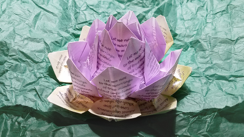 Origami Lotus Blossom Flower
