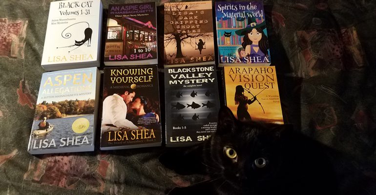 Lisa Shea Books and Zuzu the Black Cat