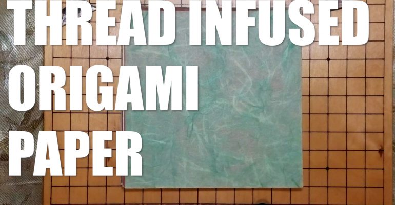 Thread Infused Origami Paper ASMR