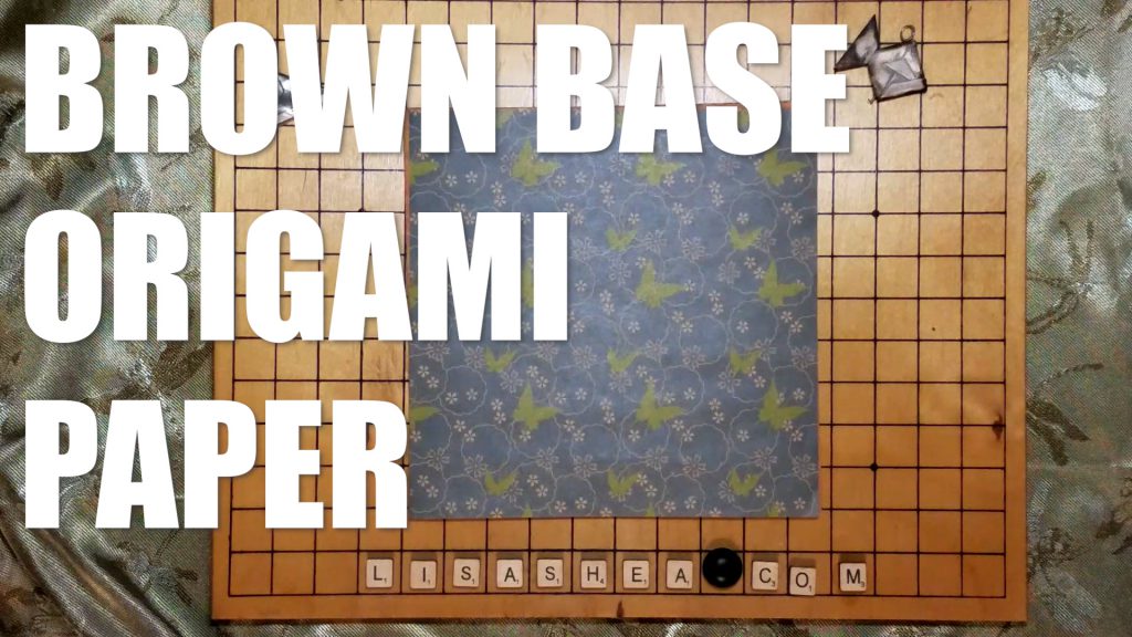 Origami Brown Washi Chiyogami Paper ASMR