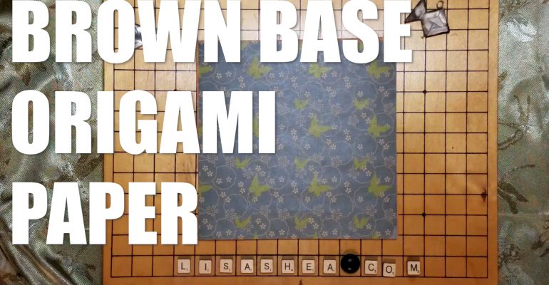 Origami Brown Washi Chiyogami Paper ASMR