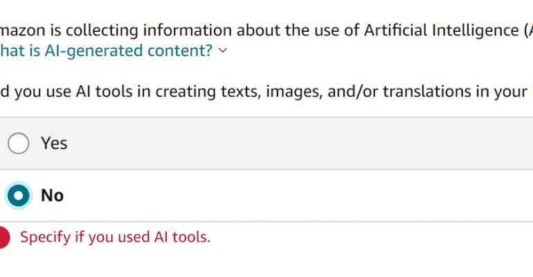 Amazon Authors Using AI